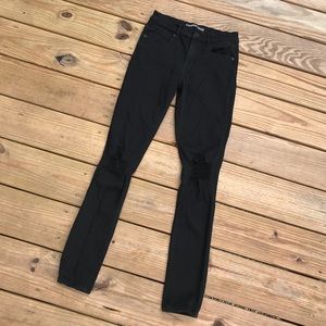 Express High Rise Distressed Legging Jeans